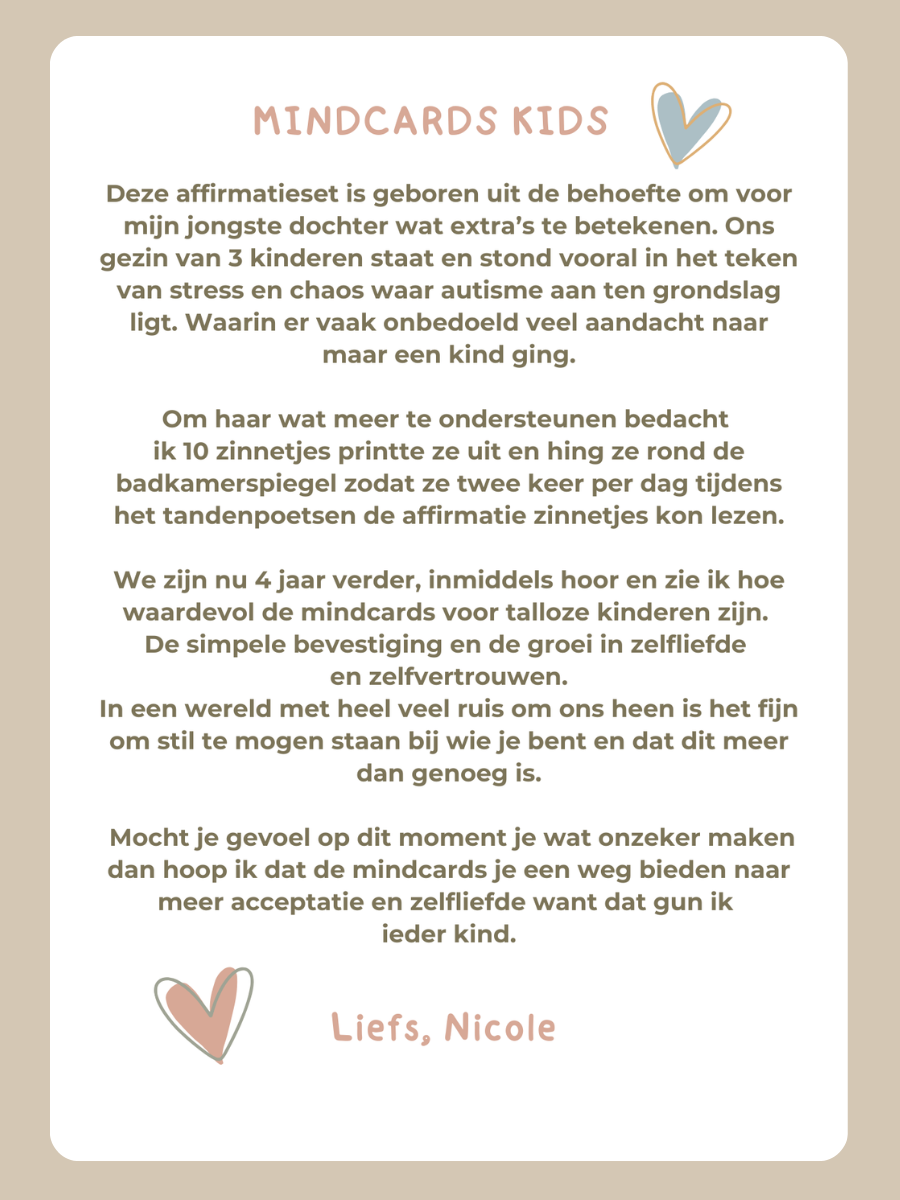 Mindcards kids affirmatiekaarten