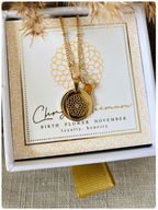 Ketting met geboortebloem bedel