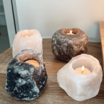 waxinelichthouder Himalaya zout