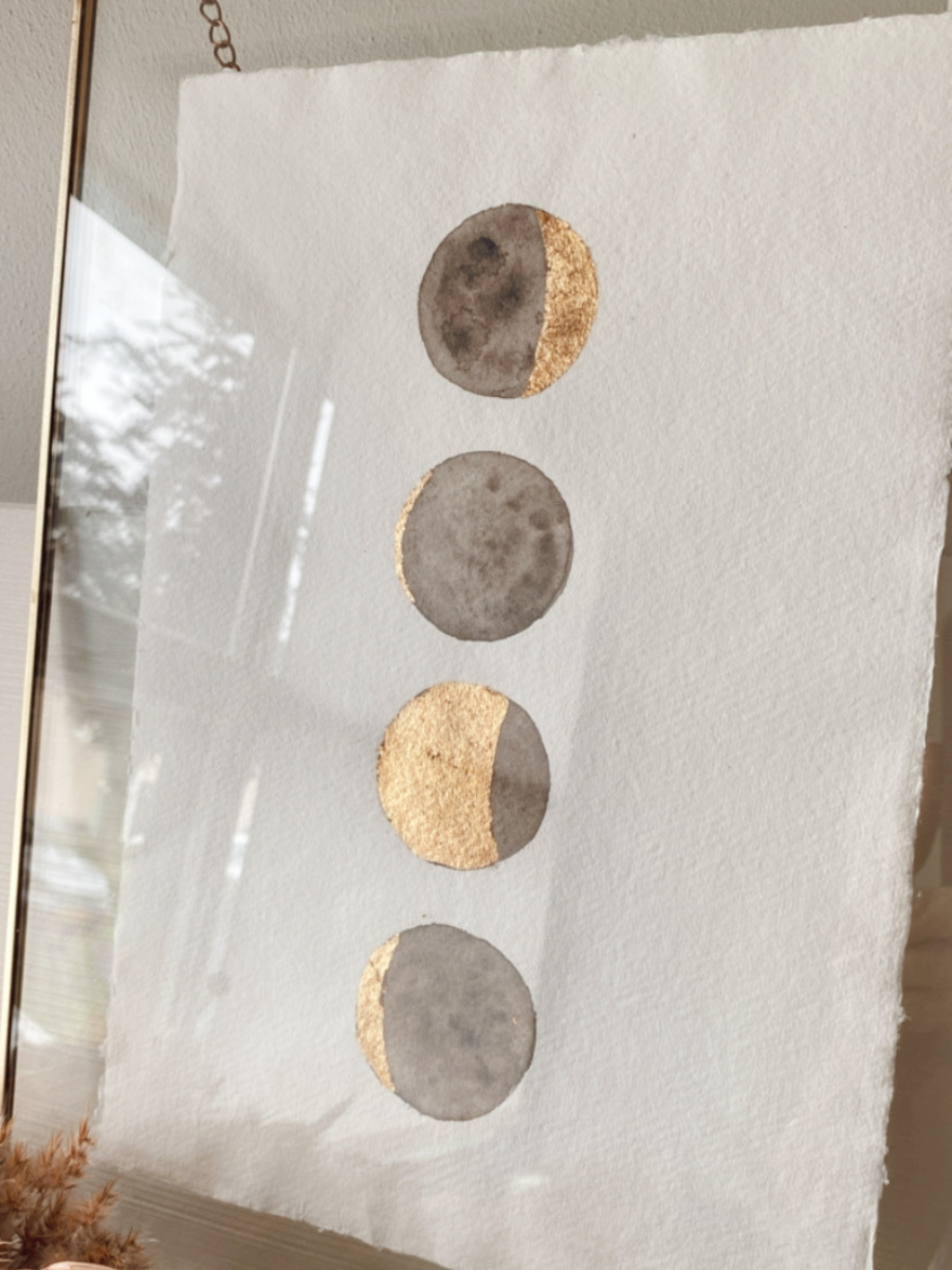 maanstandposter aquarel gezin - Afbeelding 6