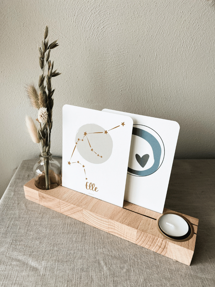 pronkplankje met 2 gleuven