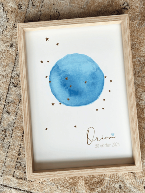 rouwposter sterrenstand