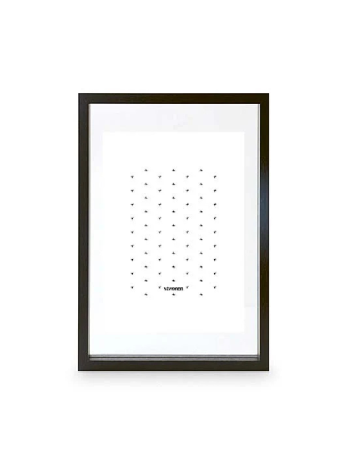 zwarte fotolijst 28x40cm