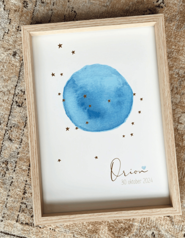 rouwposter sterrenstand